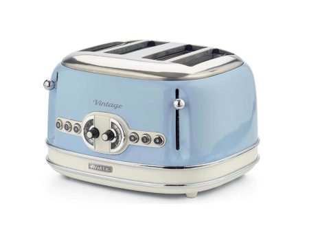 ARIETE Ariete - Vintage 4 Slice Toaster (Blue) - 156 05 (Hong Kong plug with 220 Voltage)  Fixed Size Fashion