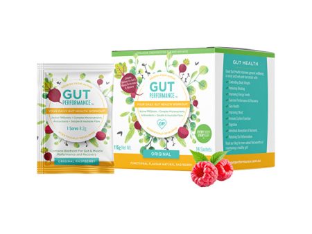 Gut Performance (Your Daily Gut Health Workout) Original Raspberry Flavour Sachets 8.2g x 14 Pack For Discount