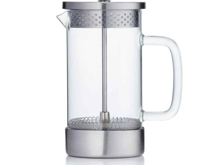 Barista & Co French Press Cafetiere Core Coffee Maker - Steel (3 Cup   1 Mug   350ML)  Fixed Size Fashion