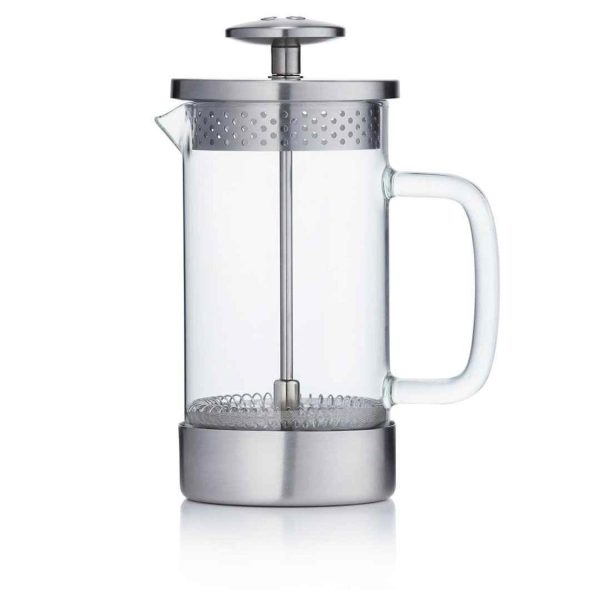 Barista & Co French Press Cafetiere Core Coffee Maker - Steel (3 Cup   1 Mug   350ML)  Fixed Size Fashion