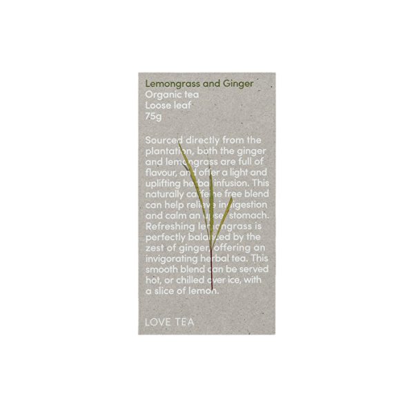 Love Tea Organic Lemongrass & Ginger Tea Loose Leaf 75g Cheap