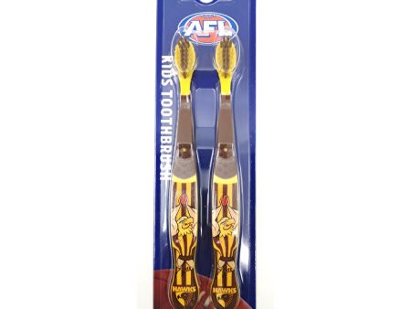 Afl Mascot Kids Toothbrush - Hawthorn 2 Pack Online