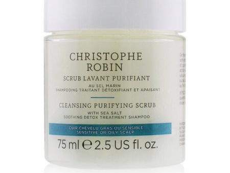 Christophe Robin Cleansing Purifying Scrub with Sea Salt (Soothing Detox Treatment Shampoo) - Sensitive or Oily Scalp 75ml 2.5oz For Discount