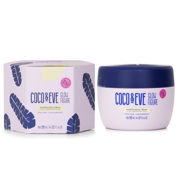 Coco & Eve Glow Figure Whipped Body Cream - # Lychee & Dragon Fruit Scent  60ml 2oz Online now