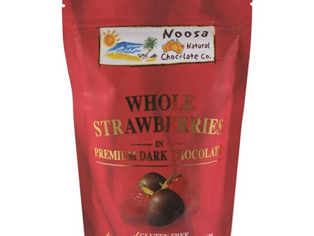 Noosa Natural Choc Co Whole Strawberries in Premium Dark Chocolate 100g Cheap