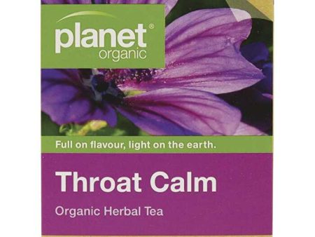 Planet Organic Organic Throat Calm Herbal Tea x 25 Tea Bags For Cheap