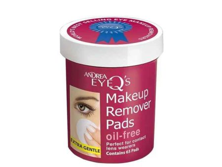 Andrea Eye Q s Makeup Remover Pads - Oil free (65 pads)  Fixed size on Sale