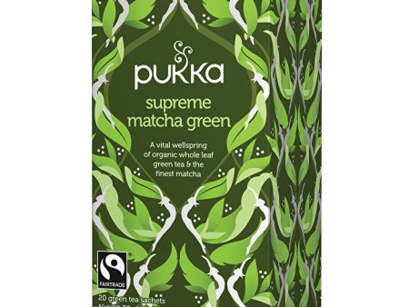 Pukka Organic Supreme Matcha Green x 20 Tea Bags Online now