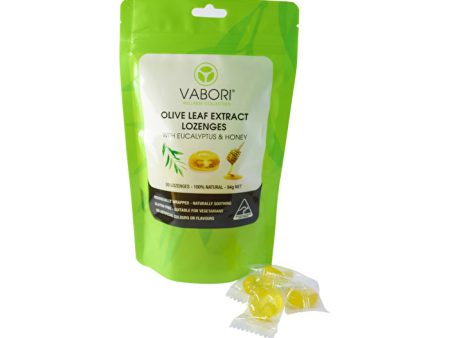 Vabori Olive Leaf Extract Lozenges with Eucalyptus & Honey x 20 Pack Fashion