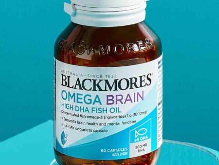 BLACKMORES BLACKMORES OMEGA BRAIN HIGH DHA FISH OIL 60 CAPSULES  Fixed Size For Cheap