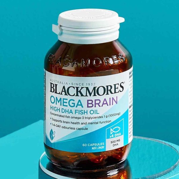 BLACKMORES BLACKMORES OMEGA BRAIN HIGH DHA FISH OIL 60 CAPSULES  Fixed Size For Cheap