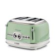 ARIETE Ariete - Vintage 4 Slice Toaster (Green) - 156 04 (Hong Kong plug with 220 Voltage)  Fixed Size Fashion