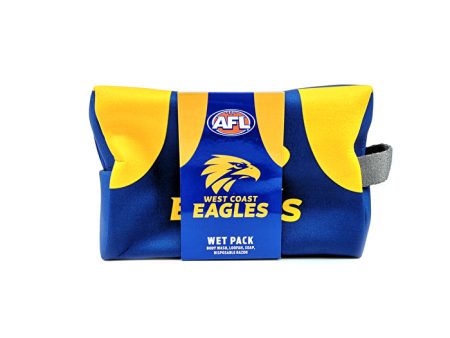 Afl Toiletries Bag Gift Set West Coast Eagles Body Wash 150ml For Sale